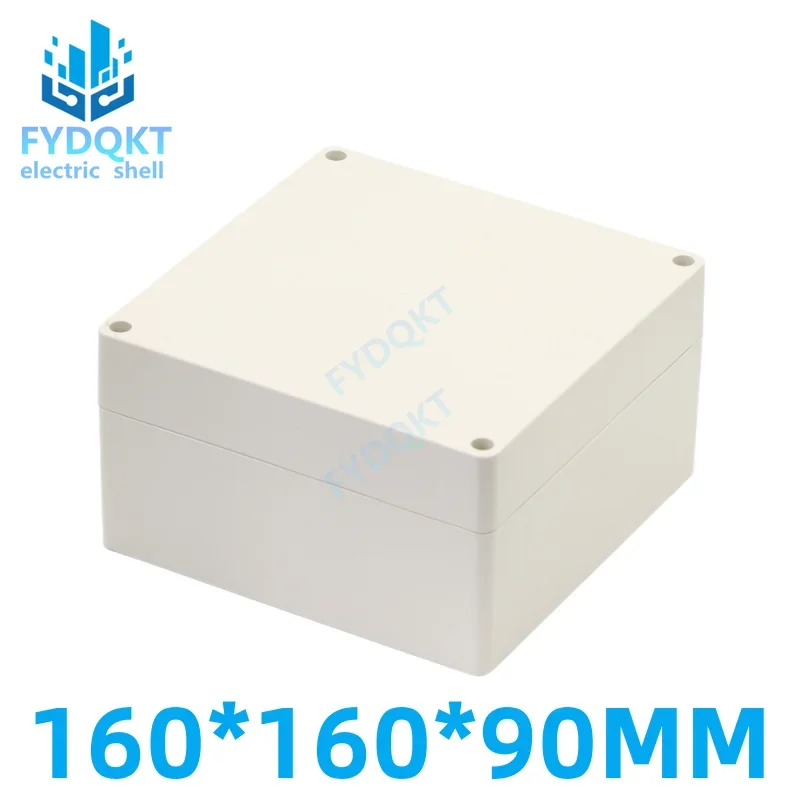 1pcs 160x160x90mm Plastic waterproof box Security power supply Shell Electronic instrument case Outdoor wiring
