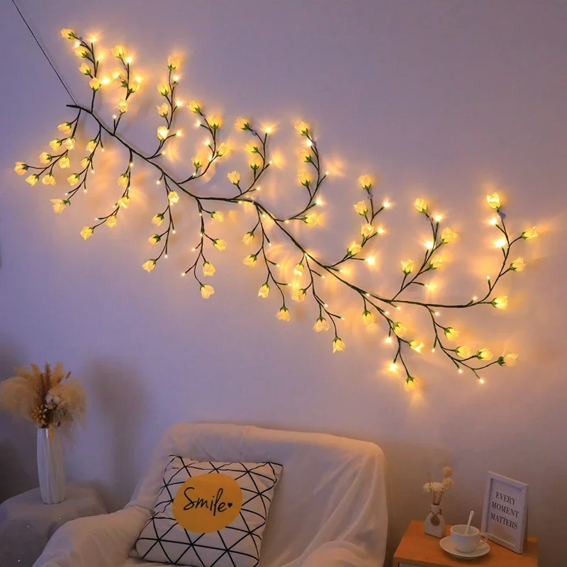 230万LEDツリーブランチライト、ロマンチックな桜とスズランのつるストリングライト、8つのライトモードとリモコン付き