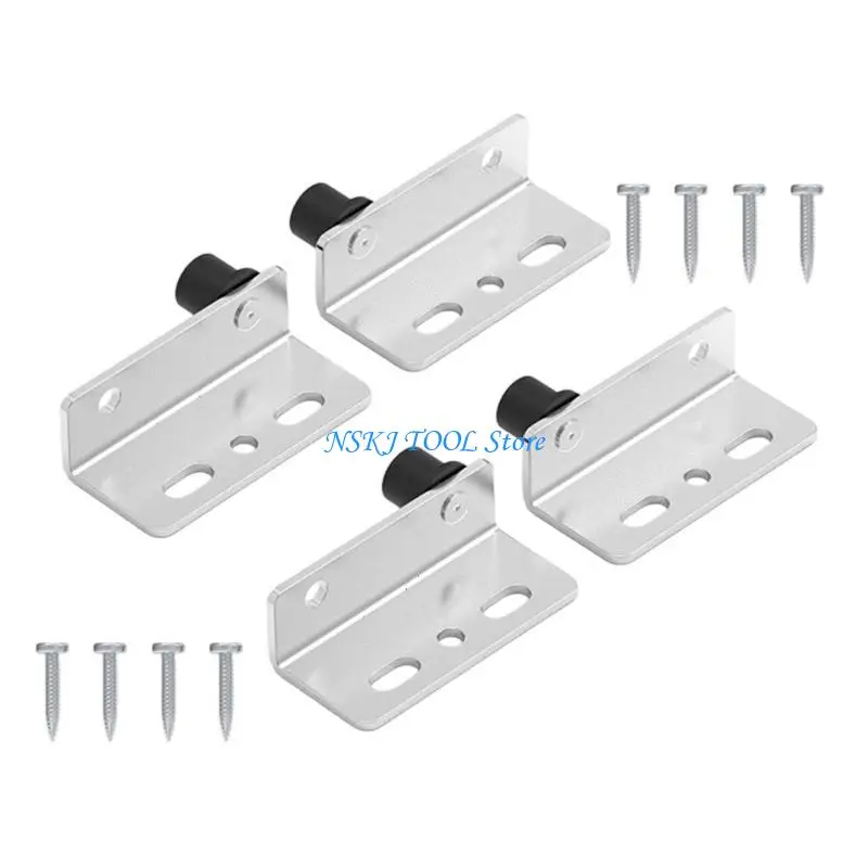 L8RC Pack of 4 Sturdy Stainless Steel Swivels Corner Brace for Home Projects