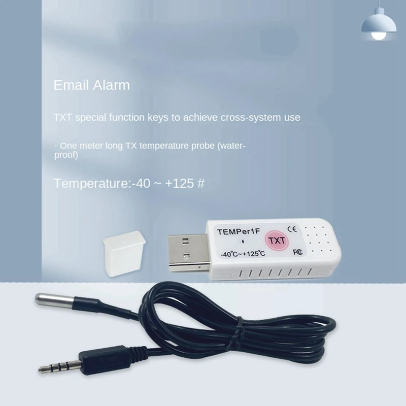 Termômetro USB Sensor de temperatura do computador Sonda de temperatura Monitor remoto da indústria do aquário