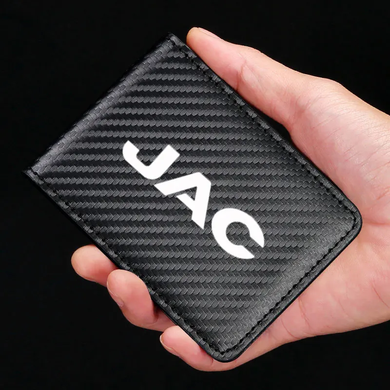 Auto Driver License Cover Unisex Formal Bag PU Leather Credit Card Holder For JAC Refine J347 JS234 S23457 Vapour T8 Accessories