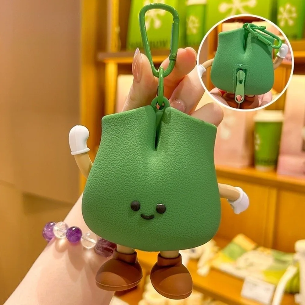 Strawberry Fruits Keychain Funny Creative Design Small Coin Purse Zipper Closure Blueberrie Change Storage Bag Coin Storage