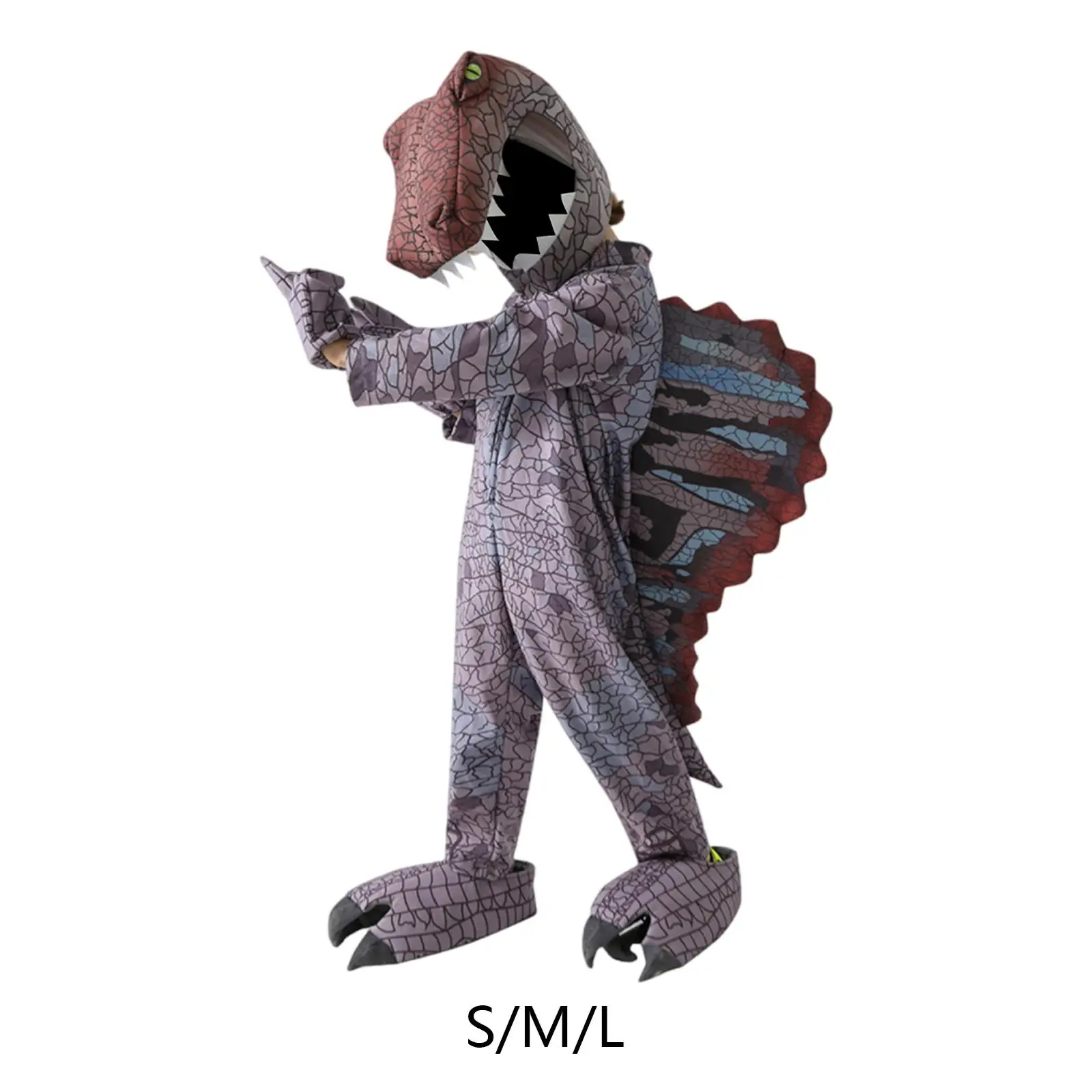 Dinosauruskostuum voor kinderen Halloween Polyester Cartoon Grappige decoratieve rollen