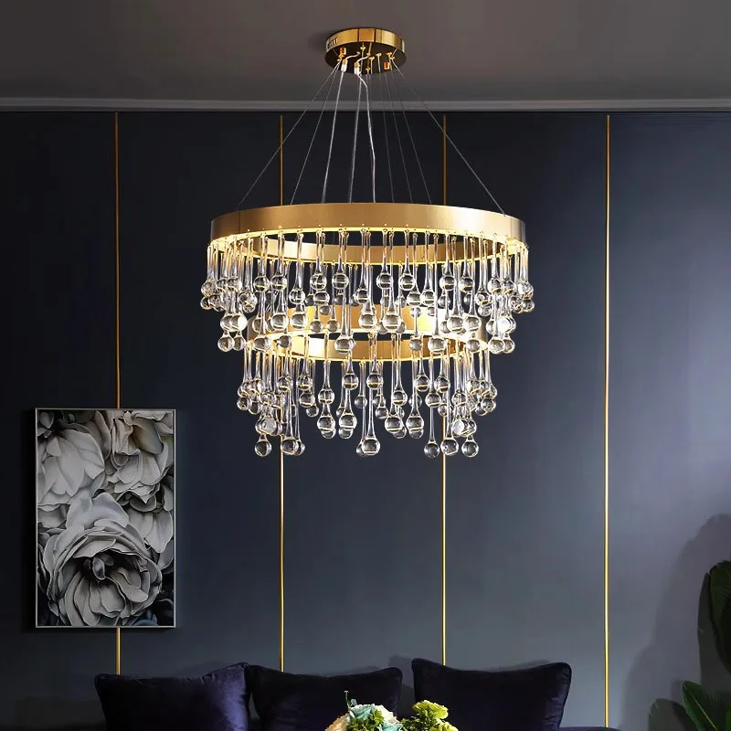 

home decorationPendant lights, luxury crystal living room chandelier, bedroom Pendant lamp, ceiling light, indoor lighting