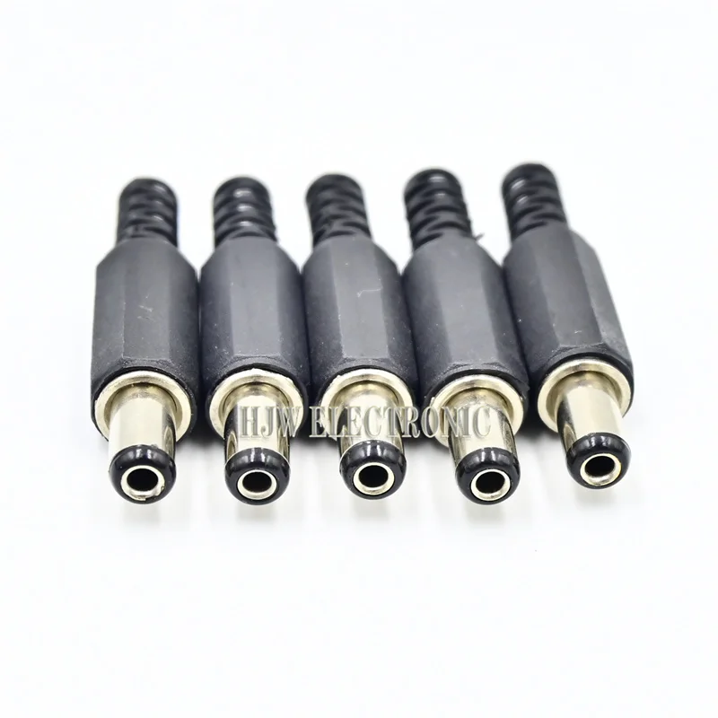 10Pcs DC Plug Male Electrical Socket Outlet DC-022 DC-005 DC-022B DC Outlet 5.5X2.1MM 5.5*2.1 5.5x2.5mm 5.5x2.5 5.5*2.1mm