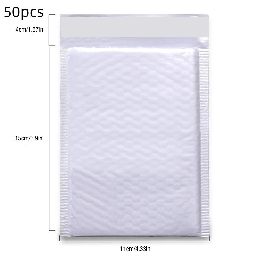 50 STKS 100 STKS Witte Multifunctionele Bubble Mailing Envelop Zelfklevende Verzegelde Express Verpakking Geschikt Voor Meerdere Scenario's