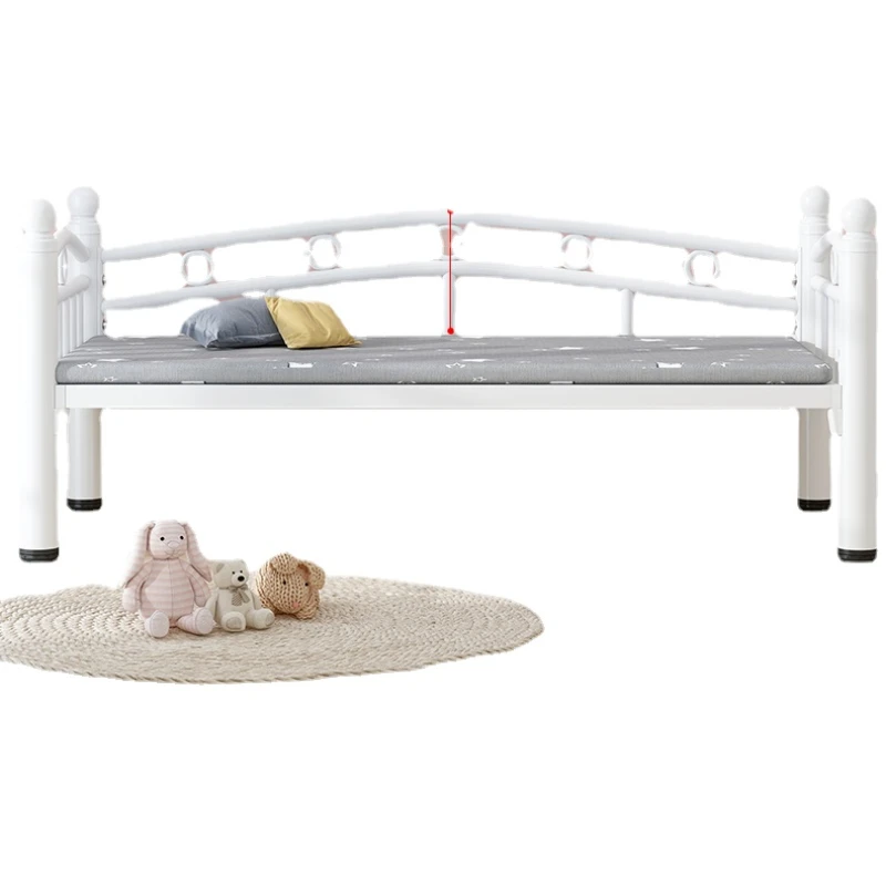 

HXL Iron Children's Bed with Fence Small Bed Bedside Bed Widened Stitching