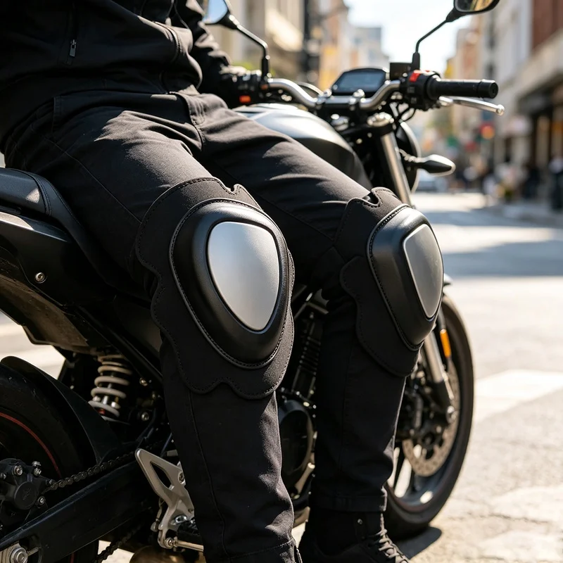 Motorcycle Knee Sliders Protector Cover Wear Resistant Grinding Bag Knee Guard Bending Artifact Universal Dirt Bike Items