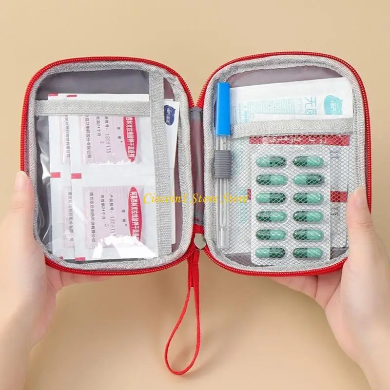A3PC ความจุขนาดใหญ่ First Aid Storage กระเป๋ากันน้ำ Anti Fall Design สำหรับ Home Travel Hiking Camping การป้องกันความปลอดภัย