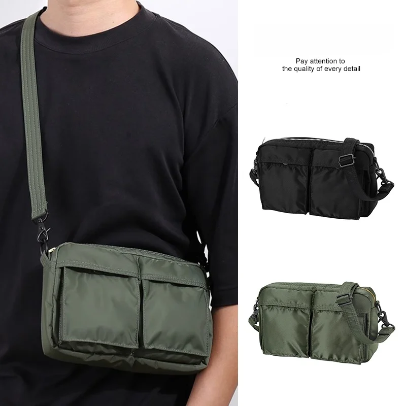 

Молодежная мужская сумка через плечо T Small Panger повседневная нейлоновая ткань, не водонепроницаемая, не складная, среднего размера, основной ket