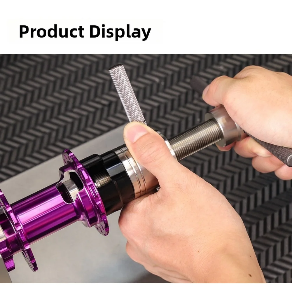 For Mountain Bike Hub Bearing Extractor Tool Set Constructed from Alloy Steel with Pin Chuck and Expansion System