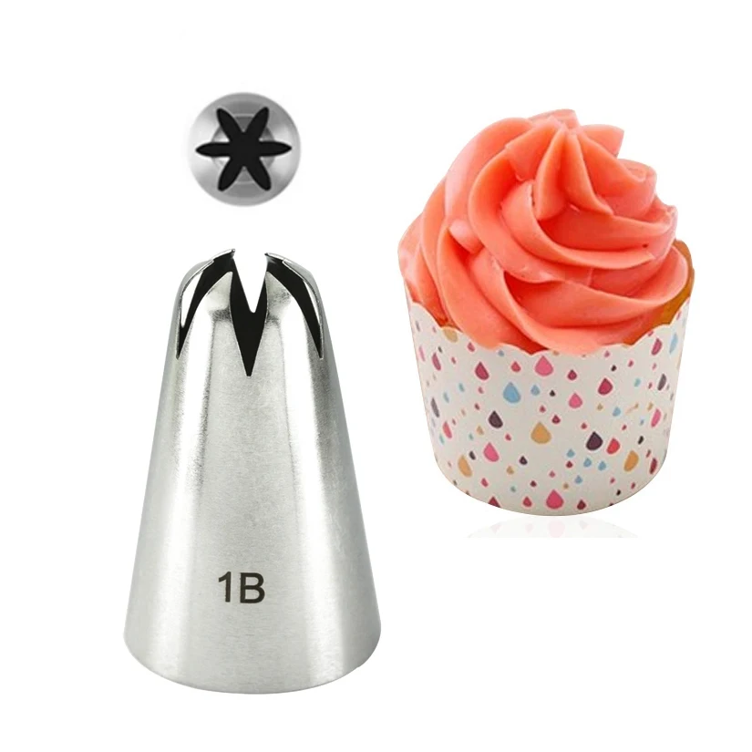 Drop Flower Tips 1B/1C/1E/1F/1G  Decorating Nozzle Icing Tube Pastry Tips Fondant Cake Decorating Sugarcraft Tools Bakeware