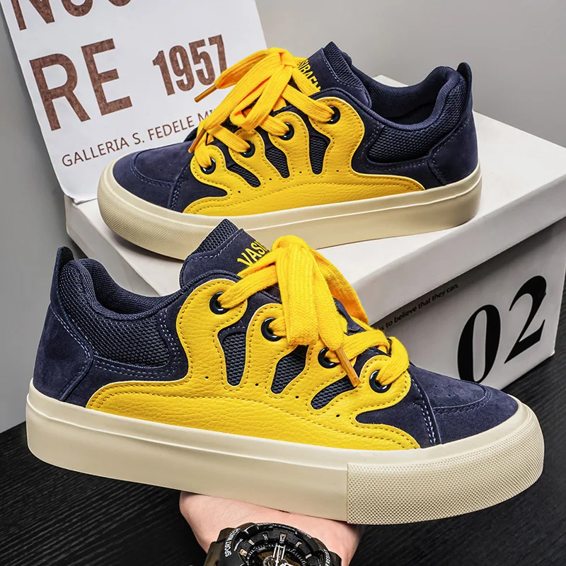 Youth Niche Design Low Top Skate Shoes Breathable Canvas Lightweight Casual Street Trendy Sneakers