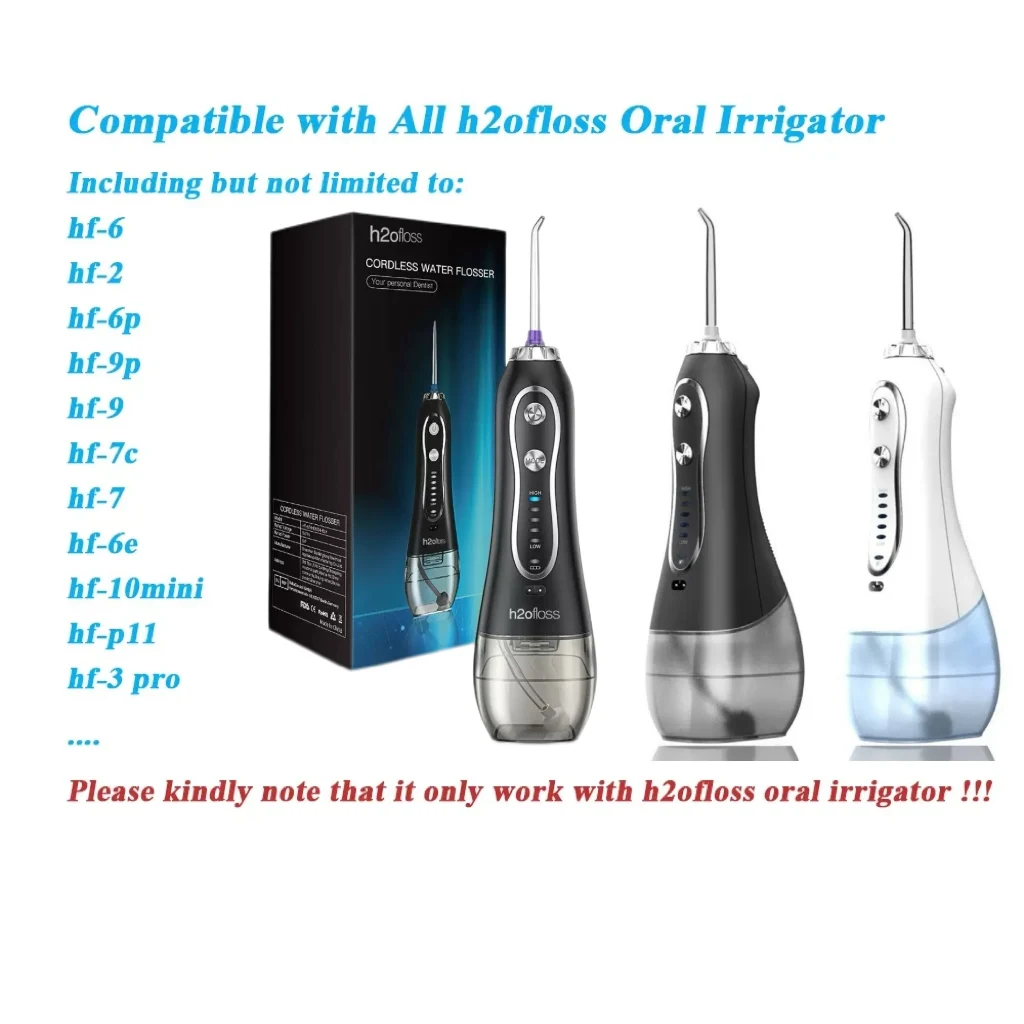 H2ofloss الأصلي طائرة نصائح استبدال الفوهات لجميع أنواع H2ofloss جهاز تنظيف الأسنان بالماء عن طريق الفم الري اكسسوارات رؤساء #2