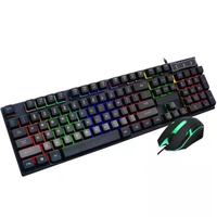 CMK-188 Wired Gaming Keyboard and Mouse Combo 104 Keys 1200DPI  LED Backlit Wired USB Keyboard and Mouse Set for Gamar