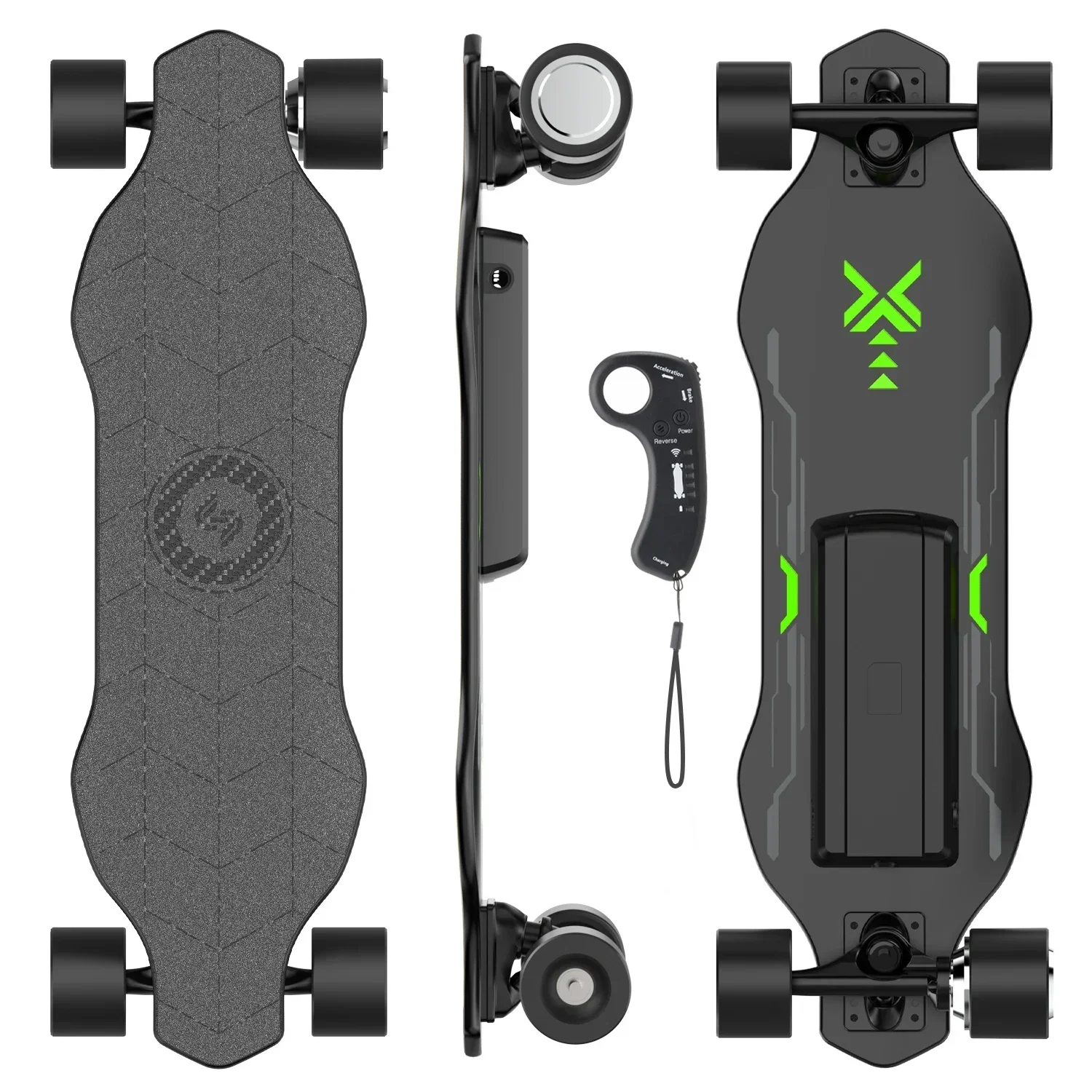 

Электрический скейтборд Isinwheel V6 для взрослых, 25,2 В, 2 Ач, аккумулятор, четырехколесный электронный скейтборд, шина 74*51 мм, электронный скутер