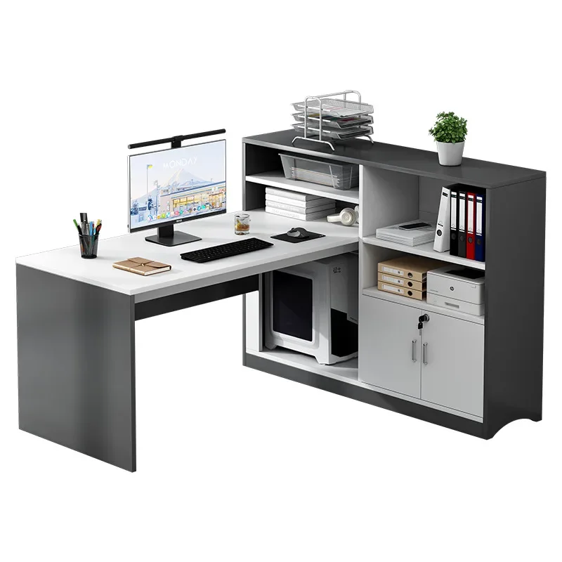 

Desk, bookcase, integrated, table corner, student, bedroom, home, simple, office