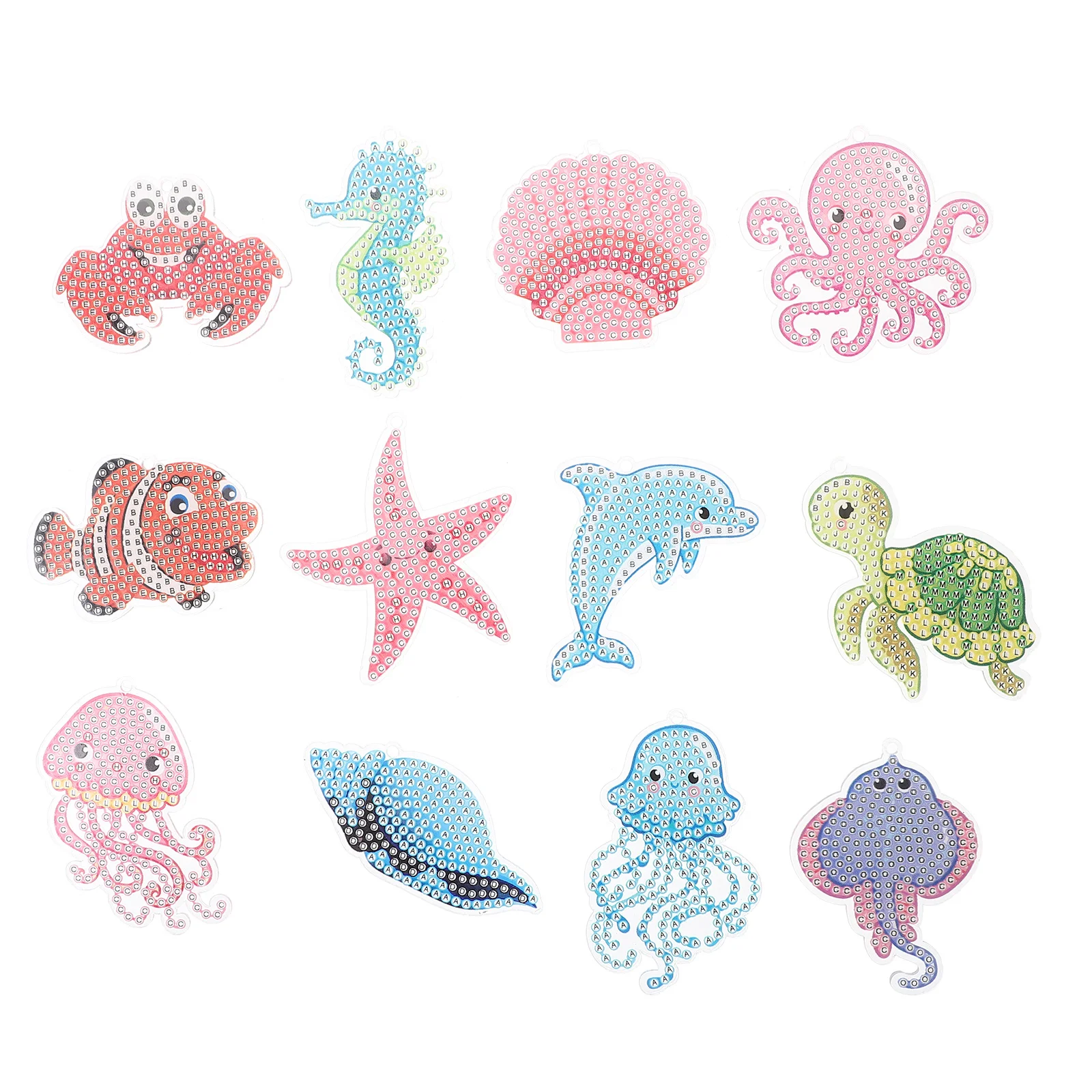 Kit de Bricolaje para Colgante de Diamantes de Doble Cara, Llavero de Acrílico y Metal para Decoración de Bolsos, Carteras y Automóviles, Brillante y Único