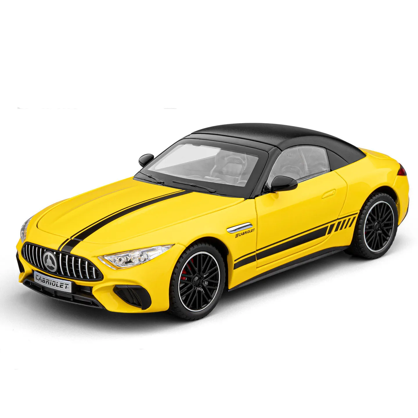 1:24 SL63 Diecast Alloy Car Model, Pull Back Function with Light & Sound Effect, Simulation Sports Car Collection Ornament Gift