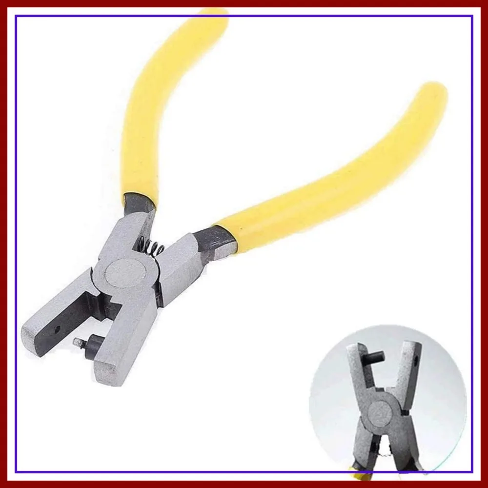 

2mm Round Hole Punch Pliers for Leather, Sheet Metal, Fabric - Handheld Craft Tool