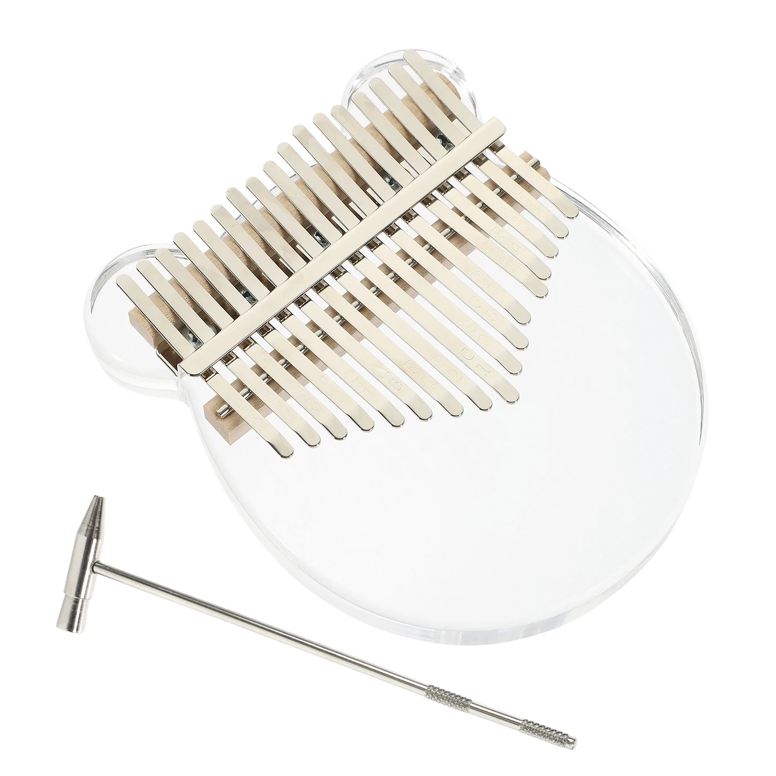 Piano Kalimba acrílico, 10 teclas, sonido claro, entretenimiento de viaje, descompresión, instrumento Musical para el hogar y la Oficina
