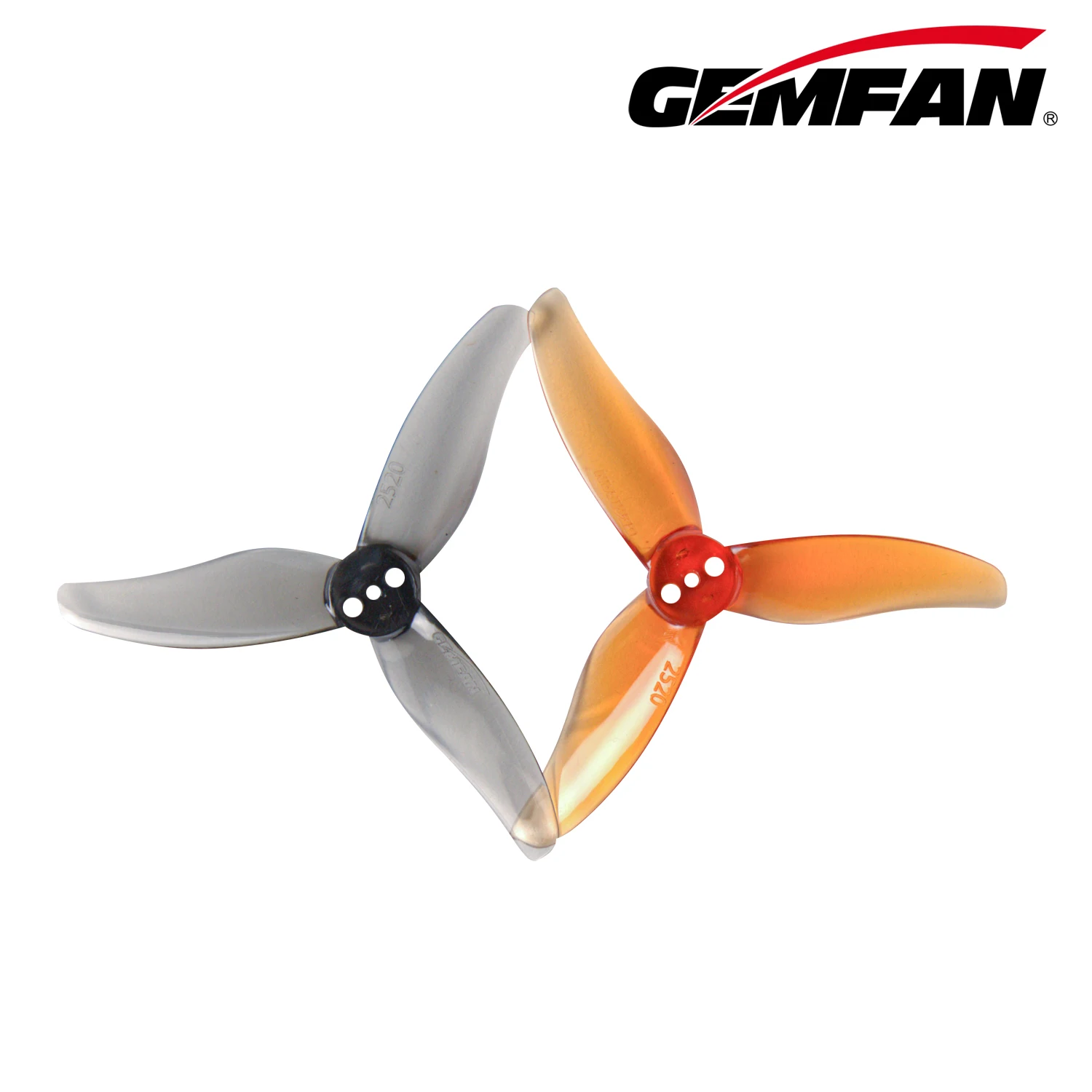 8PCS 4Pair Gemfan Hurricane 2520 3-Blade 3 Holes PC Propeller for RC FPV Freestyle 2.5inch Toothpick Cinewhoop Micro Drones