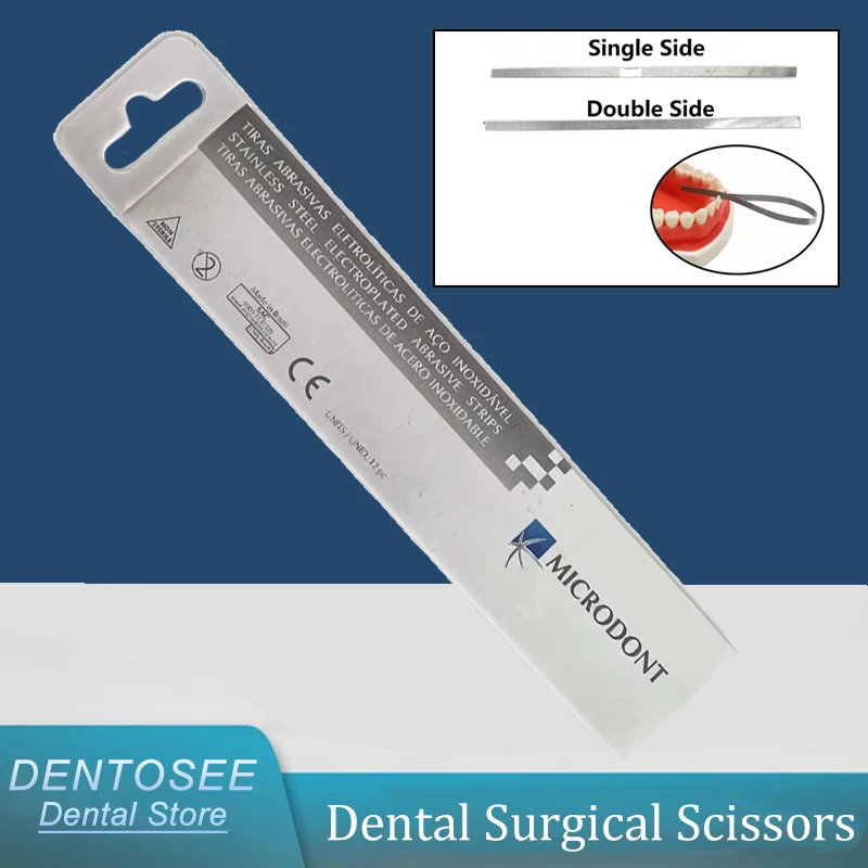 

12 Pcs Dental Polishing Stick 4mm Width Single Side Alumina Sanding Strip for Denture Lab Metal Polish Tools