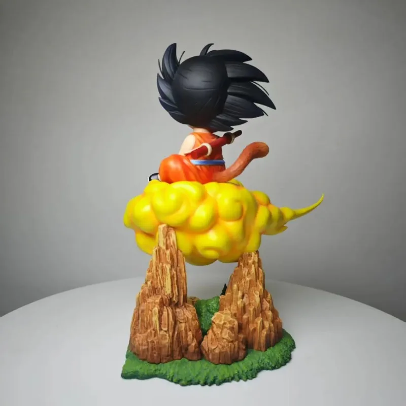 In Stock 20cm Dragon Ball Cartoon Character Goku Sitting on Somersault Cloud PVC Action Figure Figurine Model Collection Toys