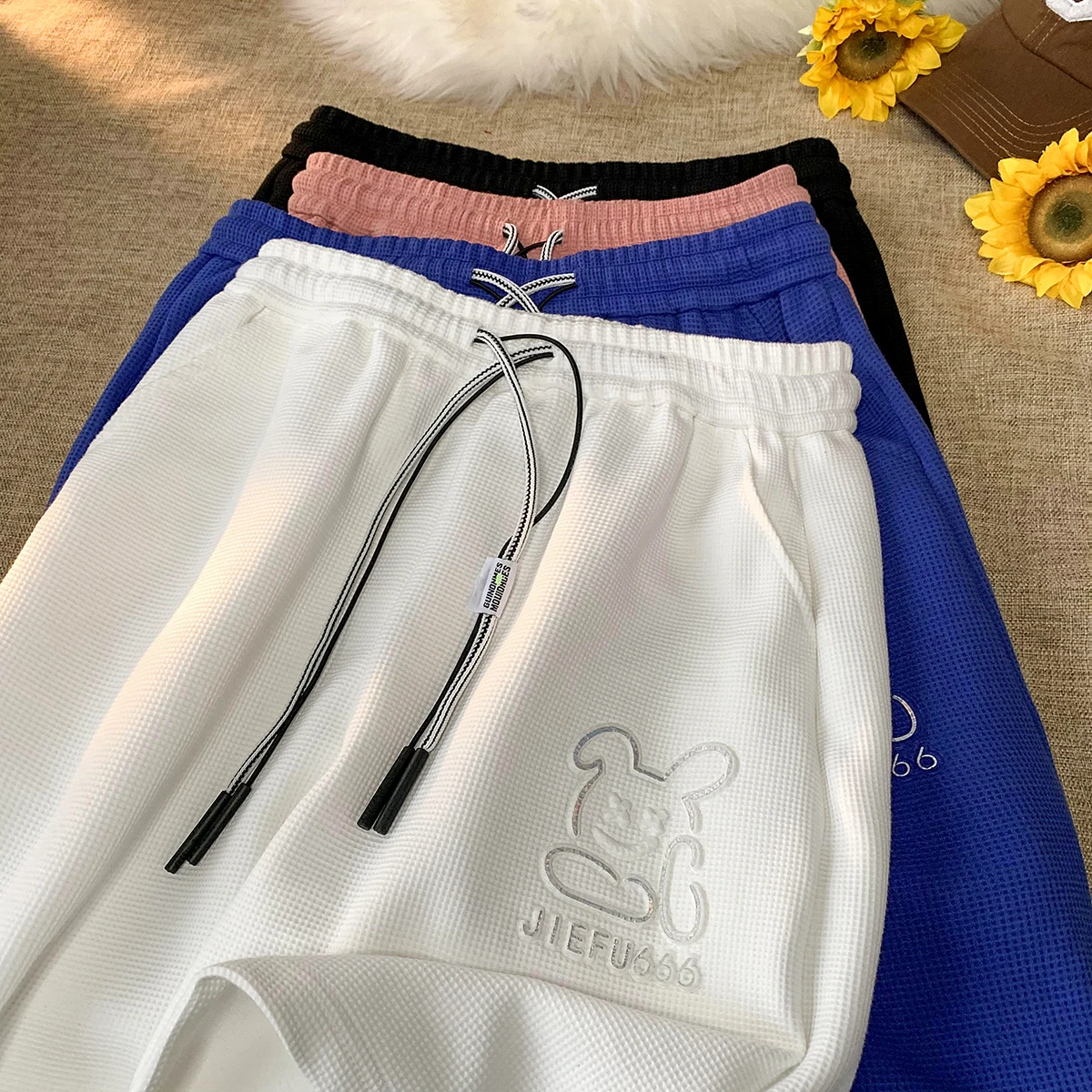 

Men's Running orts Qui Dry Sport Five Minutes Pants Elastic Waist Dstring Casual Baskeall Mid-Length Summer orts