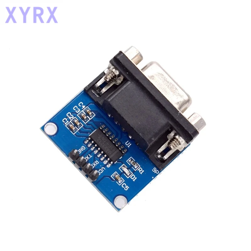 In spot MAX3232 RS232 to TTL Serial Port Converter Module DB9 Connector MAX232 For Arduino