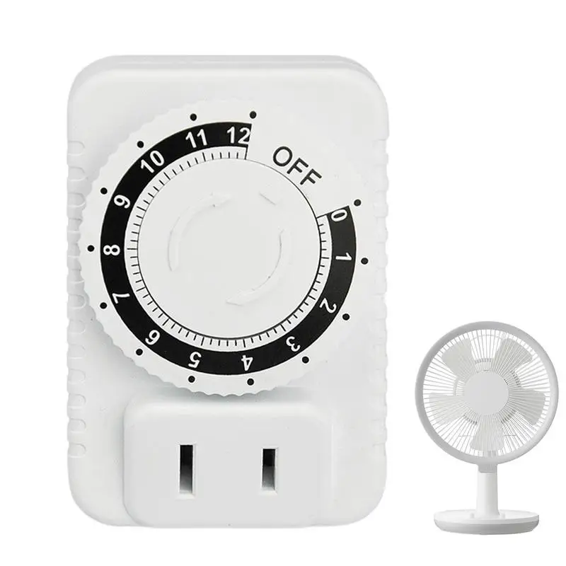 Electric Outlet Timer Countdown Timers Mechanical Outlet Auto Shut Off User-Friendly Versatile Function Socket For Vacation
