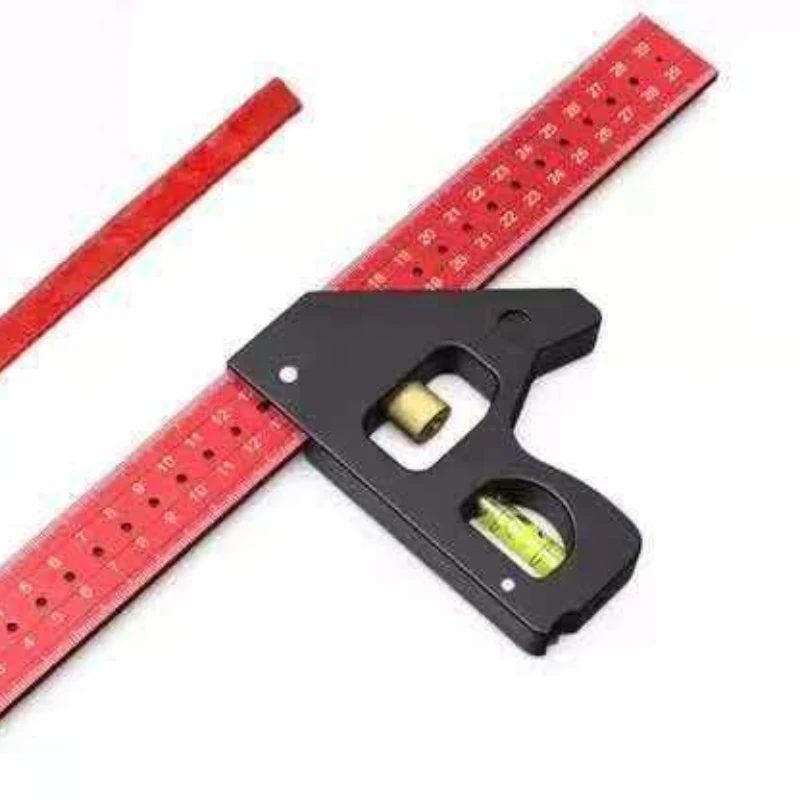 Aluminum Alloy Combination Square Ruler for Woodworking Measurement