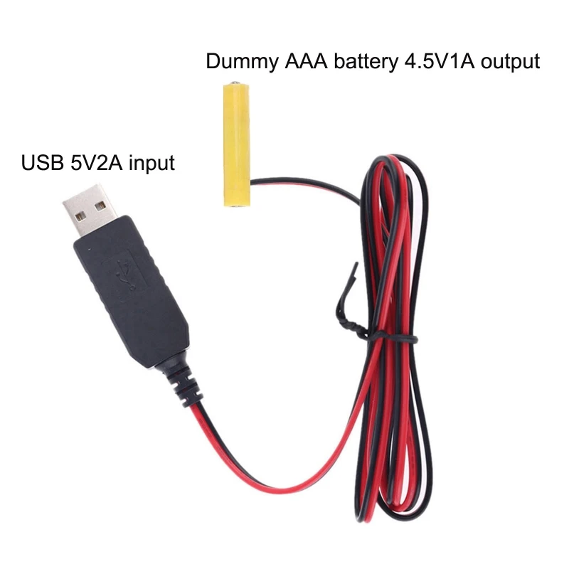 USB 5 فولت 2A إلى 4.5V1A الدمية بطارية كابل الطاقة مزيلات البطارية خط استبدال 3x1.5 فولت LR03 بطاريات AAA لعبة عن بعد #6