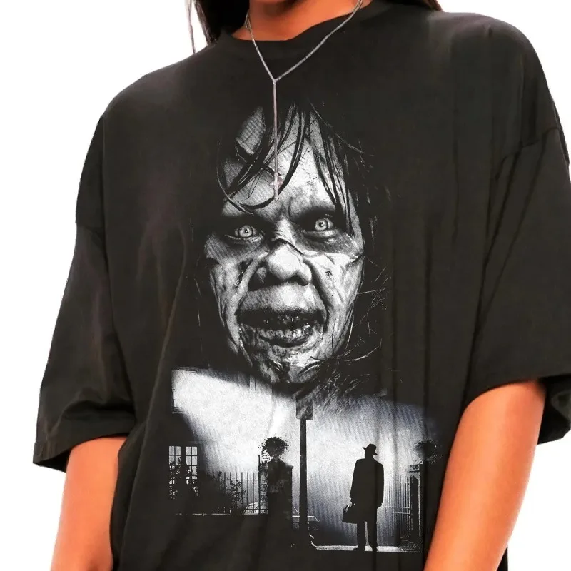 The Exorcist Movie Theme T-Shirt Sommer Neu Y2K Baumwolle Lässige Mode Unisex T-Shirt