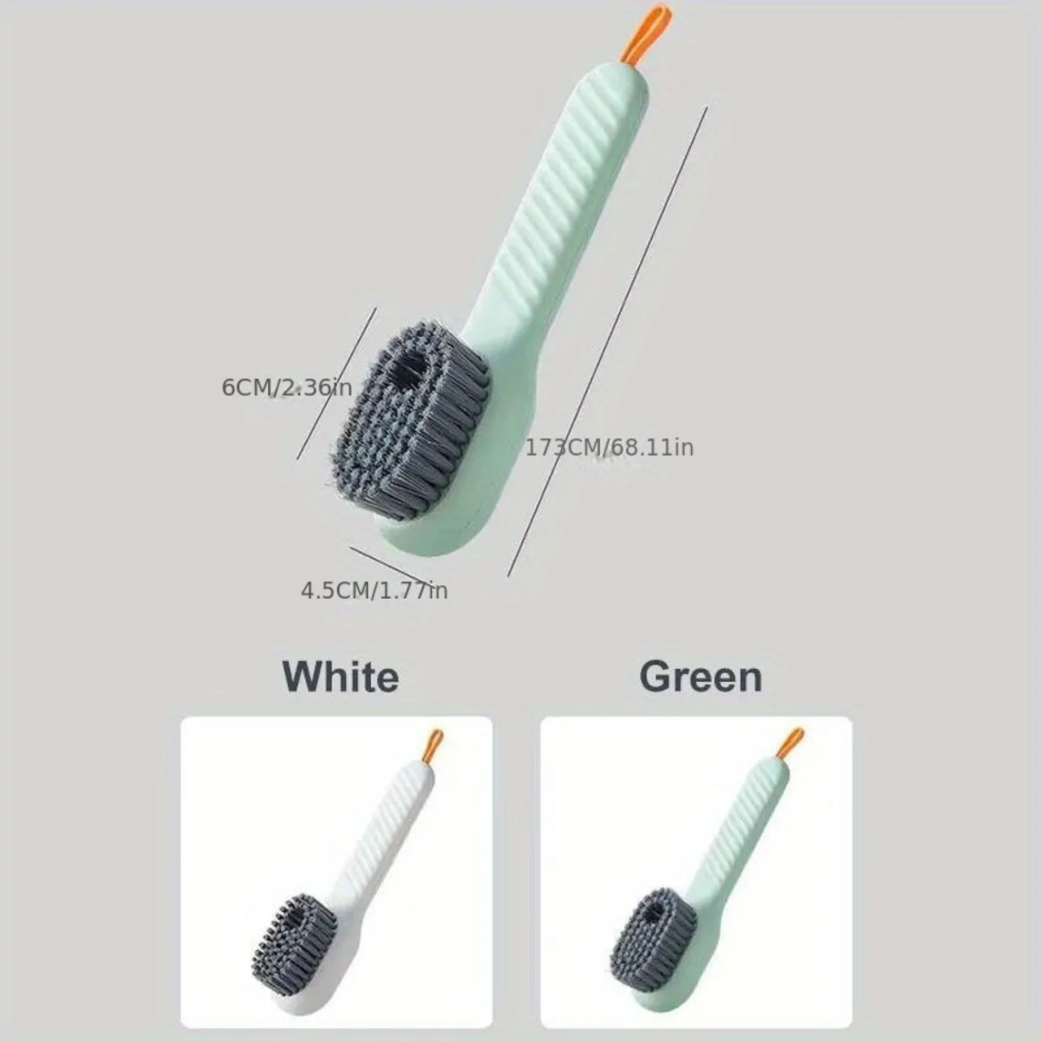 Shoe Brush with Soap Dispenser - Convenient Cleaning Solution