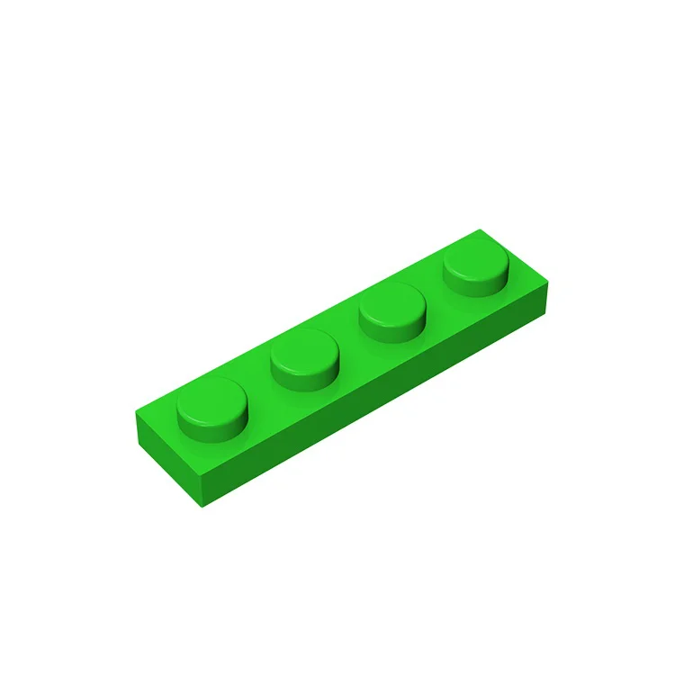 Gobricks 10PCS MOC Ziegel Teile Platte 3710 1x4 Kompatibel Baut Partikel Für Bausteine DIY Steine Pädagogisches spielzeug