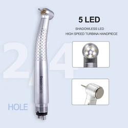 Turbina de alta velocidad sin sombras, 5 LED, pieza de mano, Kits de pulido de turbina de aire Dental, herramientas de blanqueamiento, herramientas de Material Dental