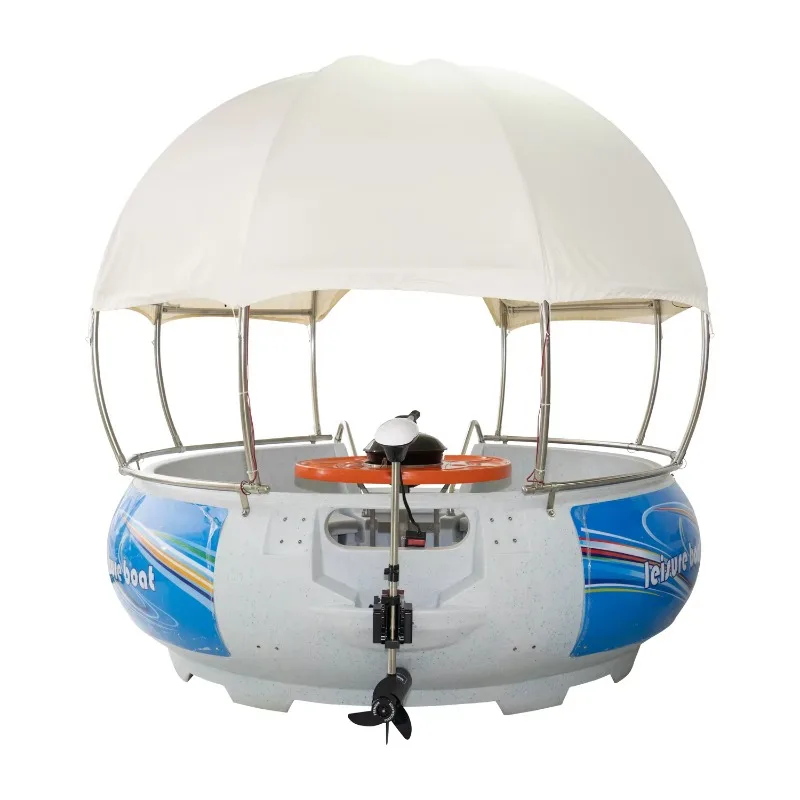 Multifunctional BBQ mini electric boat round bbq donut boat for sale 2026