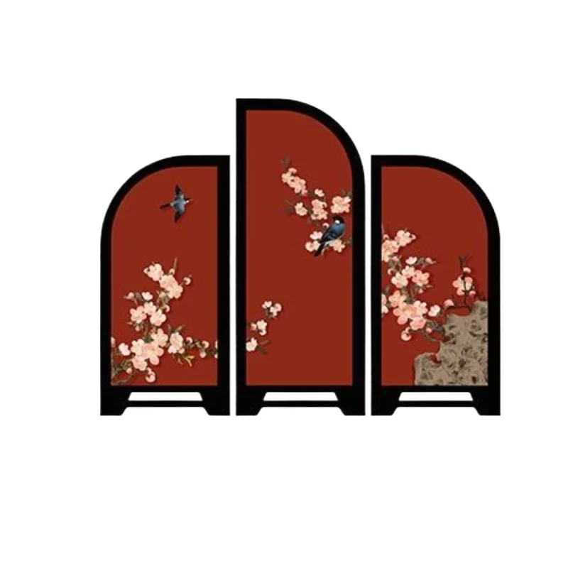 幸せな眉毛、小さな画面の赤いデスクトップ装飾、新しい中国風のリビングルームの玄関飾り