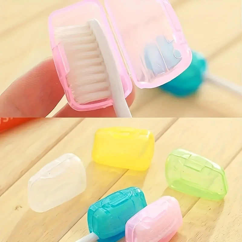 5pcs toothbrush cover, portable toothbrush holder, toothbrush head Travel hiking outdoor camping camping toothbrush cover