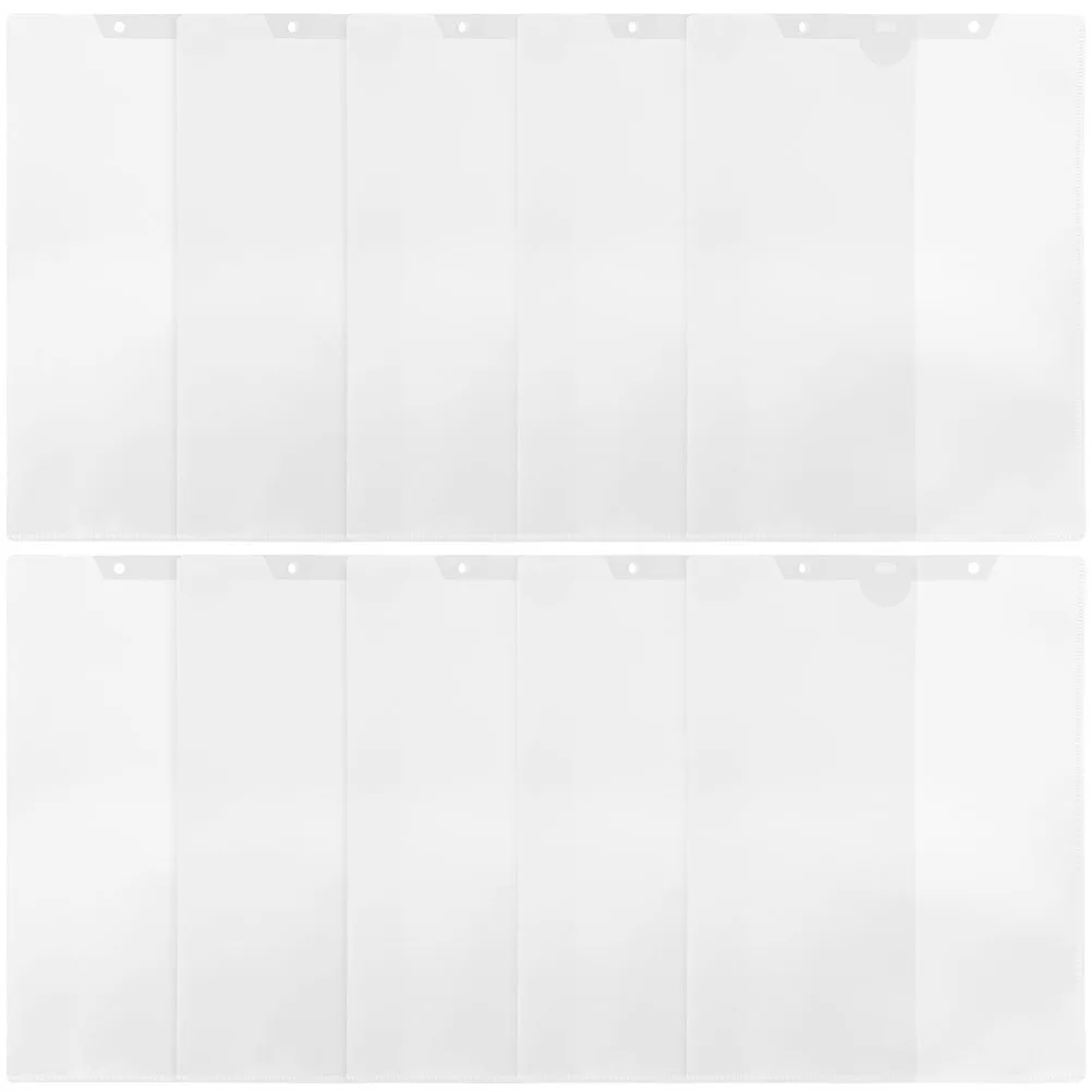 

24 Pcs Document Protection Bags File Folders Transparent Holders Office Supplies Data ganizer PP Material Storage Solution