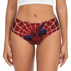 Custom Spiderman Finger Gesture Brief Panties Women Comfort Underwear