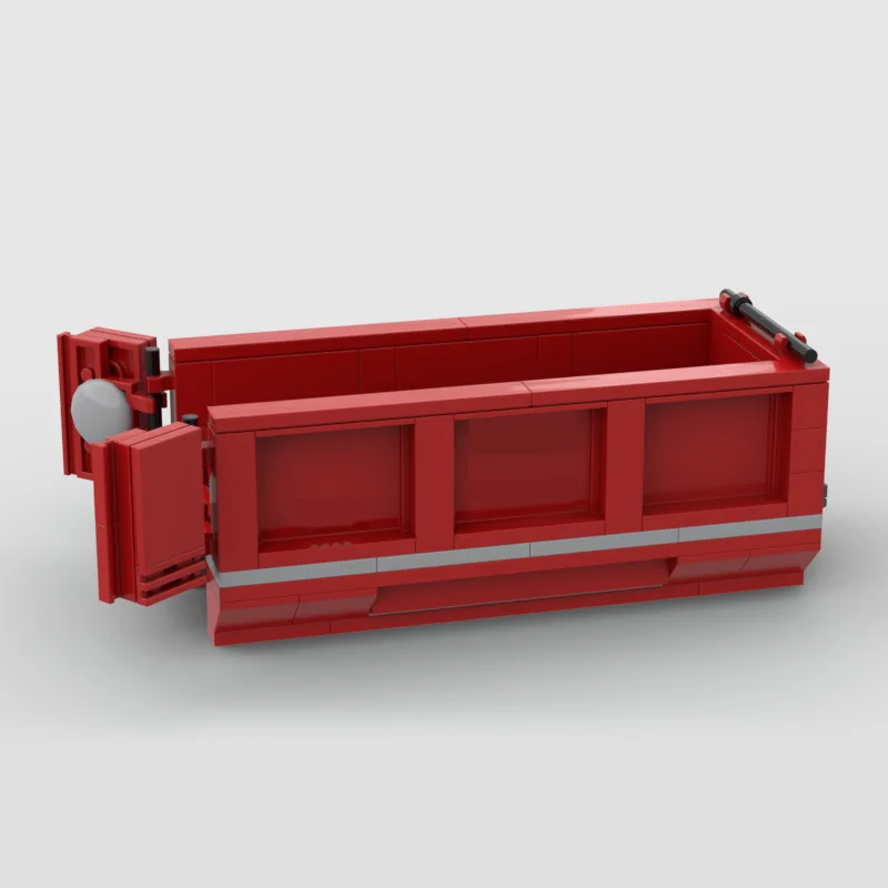 348pcs Transport Truck MOC Building Blocks Set 94056 Red Garbage Truck Assembled Educational Car Model Bricks Toy Holiday Gifts