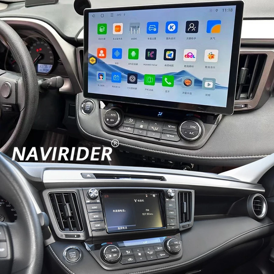 

8GB+256GB Android 14 Car Radio Player For Toyota RAV4 2013 2014 2015 2016 2017 RAV 4 GPS Navigation WIFI Auto Stereo Multimedia