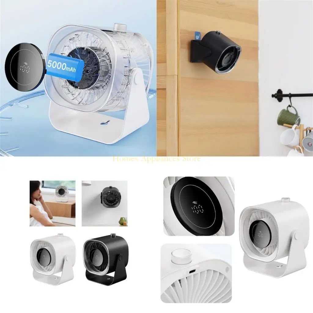 

D0AB Small Cooling Fan 100 Speed Table Fan Suitable for Travel and Outdoor Activity
