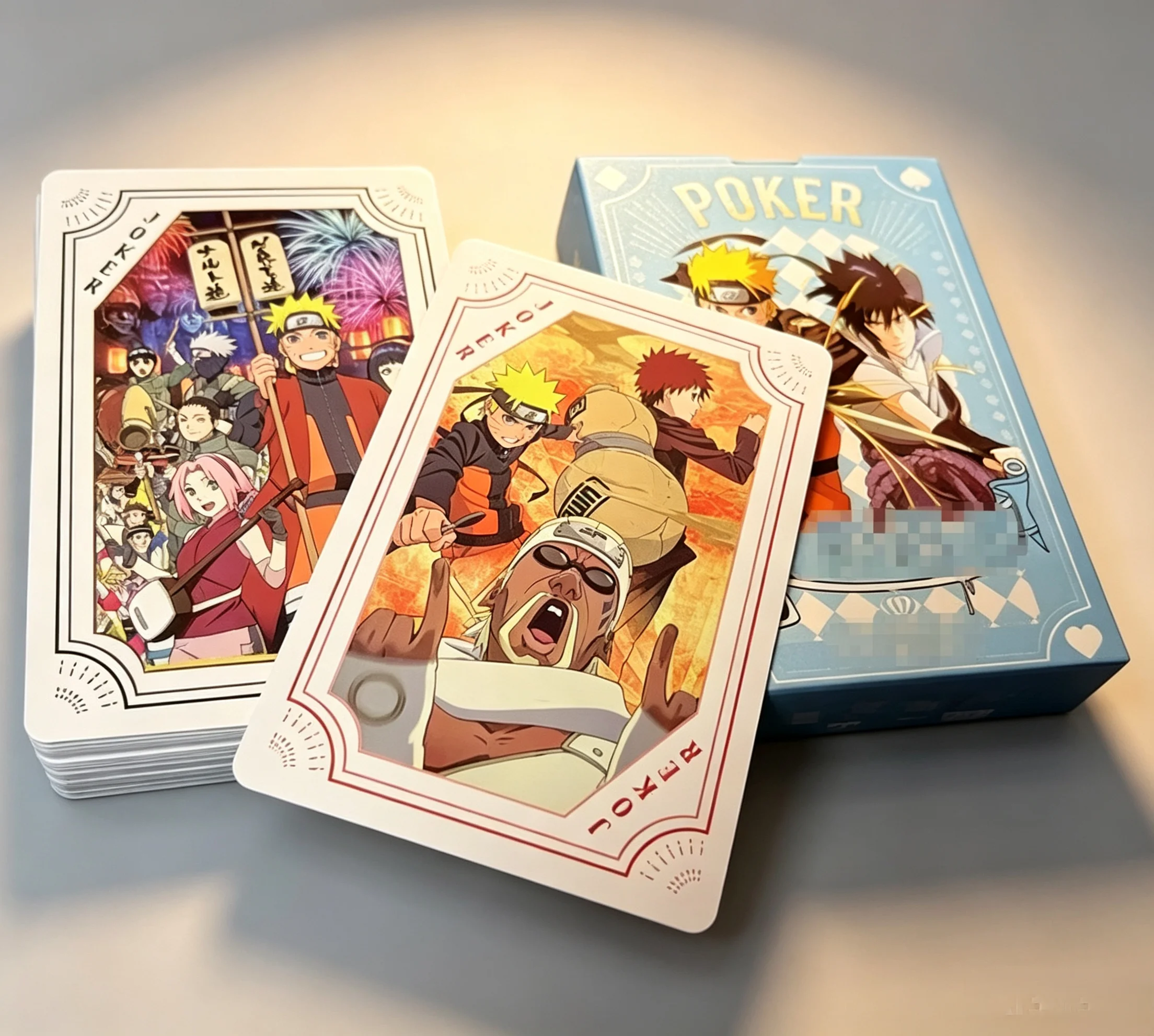Naruto Shippuden 54-Card Deck Anime Tabletop Game Children's Toy Set Birthday Gift Featuring Naruto Sasuke Kakashi Uchiha Itachi