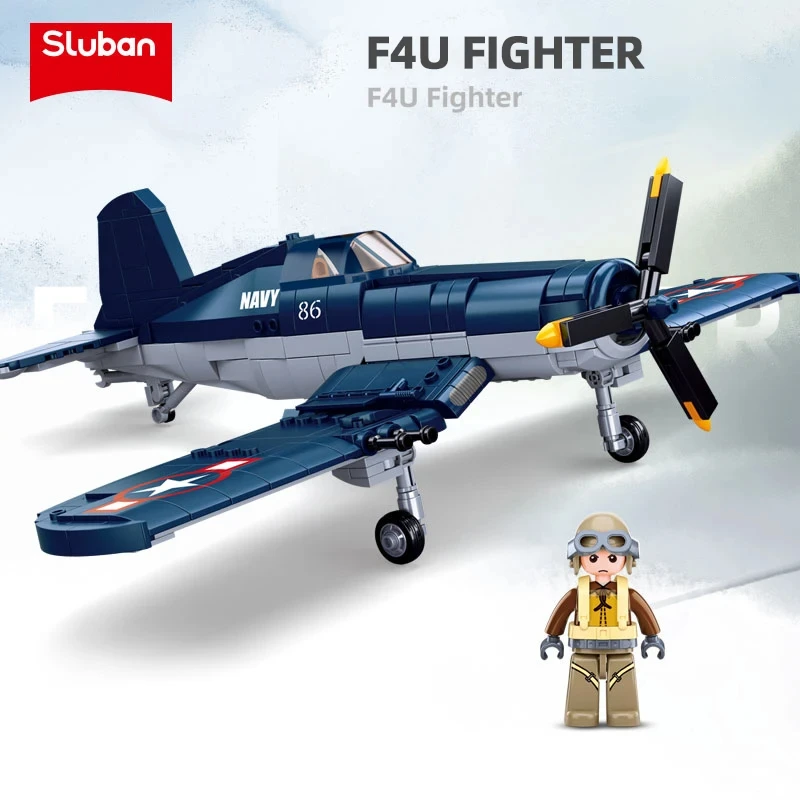 Sluban WW2 Military Aircraft Tanks Building Blocks Iwo Jima Battle Scene Model Bricks With Mini Figures DIY Toy For Kids Gifts