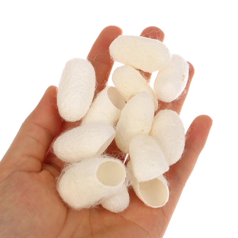 100pcs Silkworm Balls Natural Silk Cocoons Peeling Purifying Whitening Exfoliating Scrub Blackhead Remover Facial Skin Care