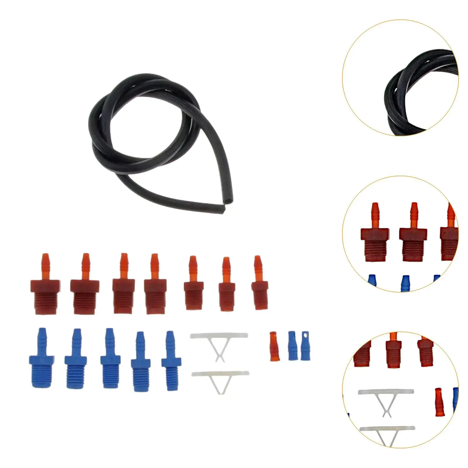 Universal Master Cylinder Bleeder Kit Brake Bleed Set for Most Cars M8 M10 M12 Threads