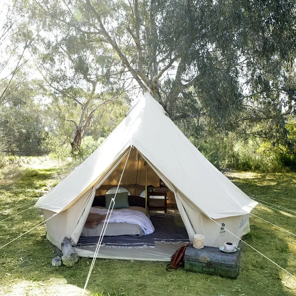 Outdoor Safari Glamping Tent Waterproof Oxford 3/4/5/6M Luxury